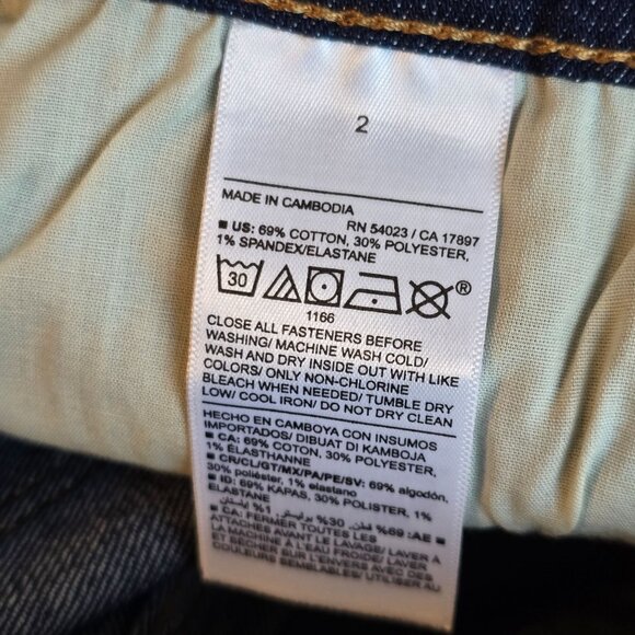 Old Navy Shorts Womens Dark Wash Denim Size 2 jj3767 - Picture 5 of 7